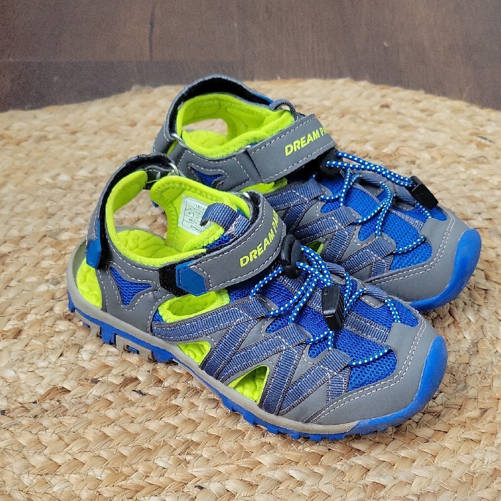 Dream Pairs Kids Blue and Gray Outdoor Sandals